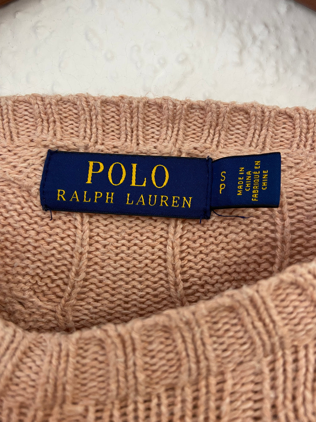 Torsadé rose Ralph Lauren taille S