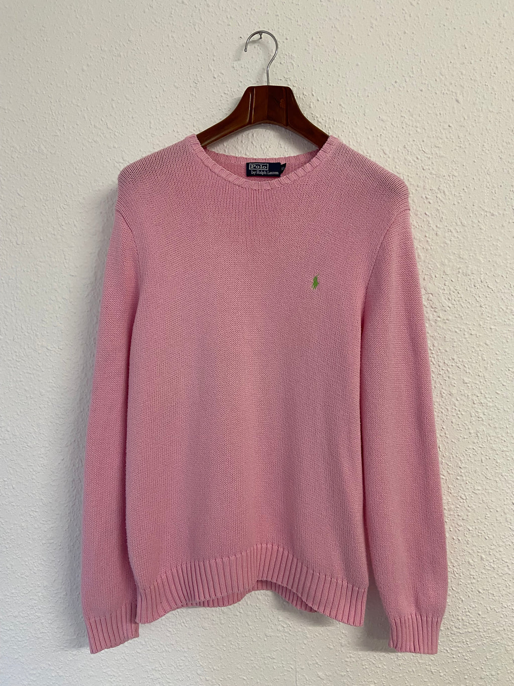 Pull rose Ralph Lauren taille XL grosses mailles