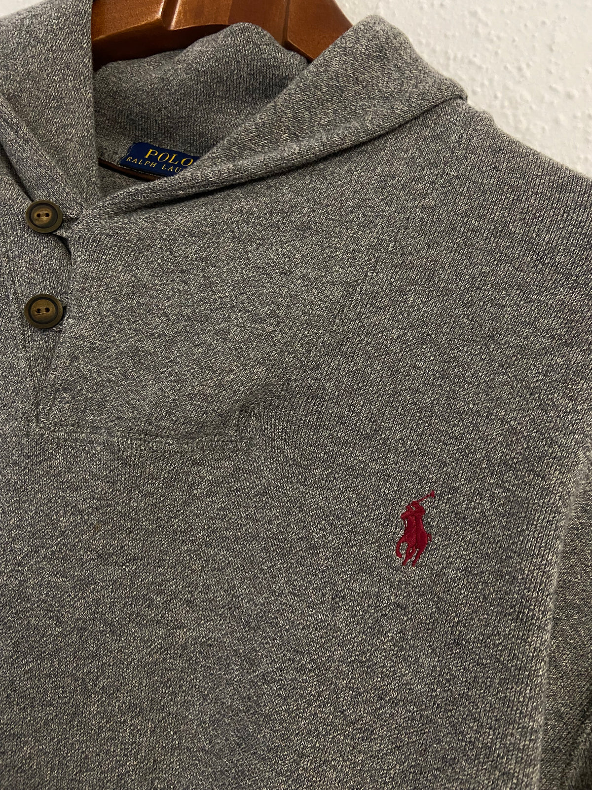 Pull épais gris Ralph Lauren taille XL