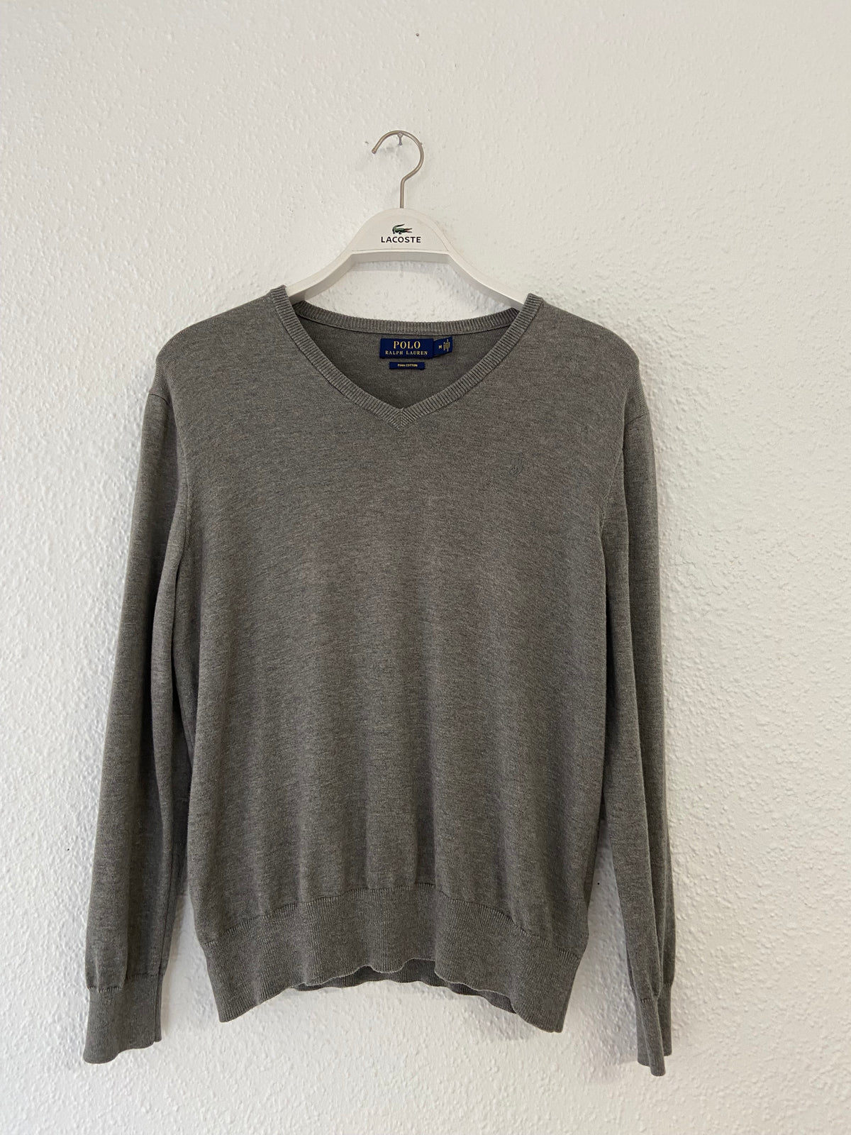 Pull gris col v Ralph Lauren taille M