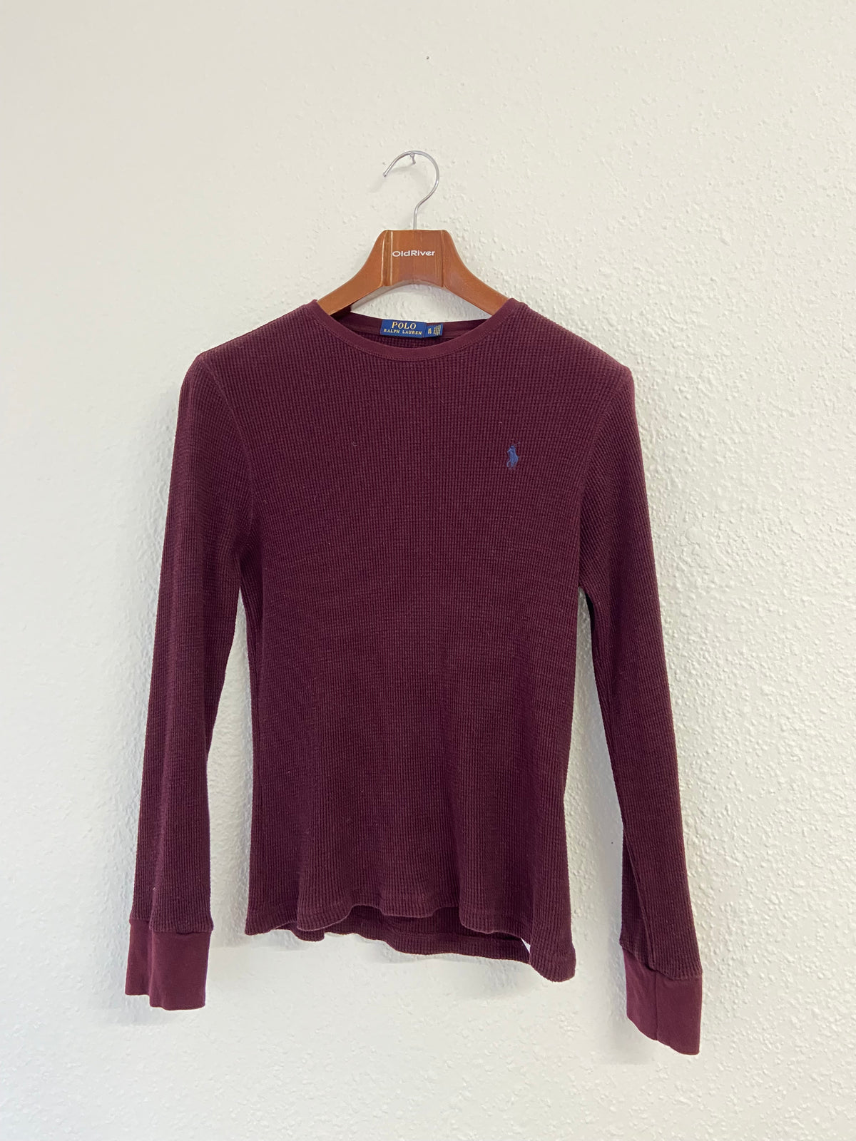 Pull Nid d'abeille bordeaux ralph lauren taille XL
