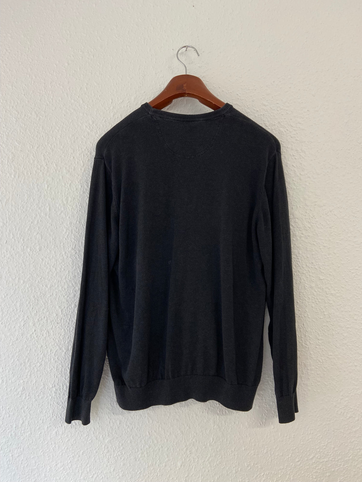 Pull Lacoste noir col rond taille XXL