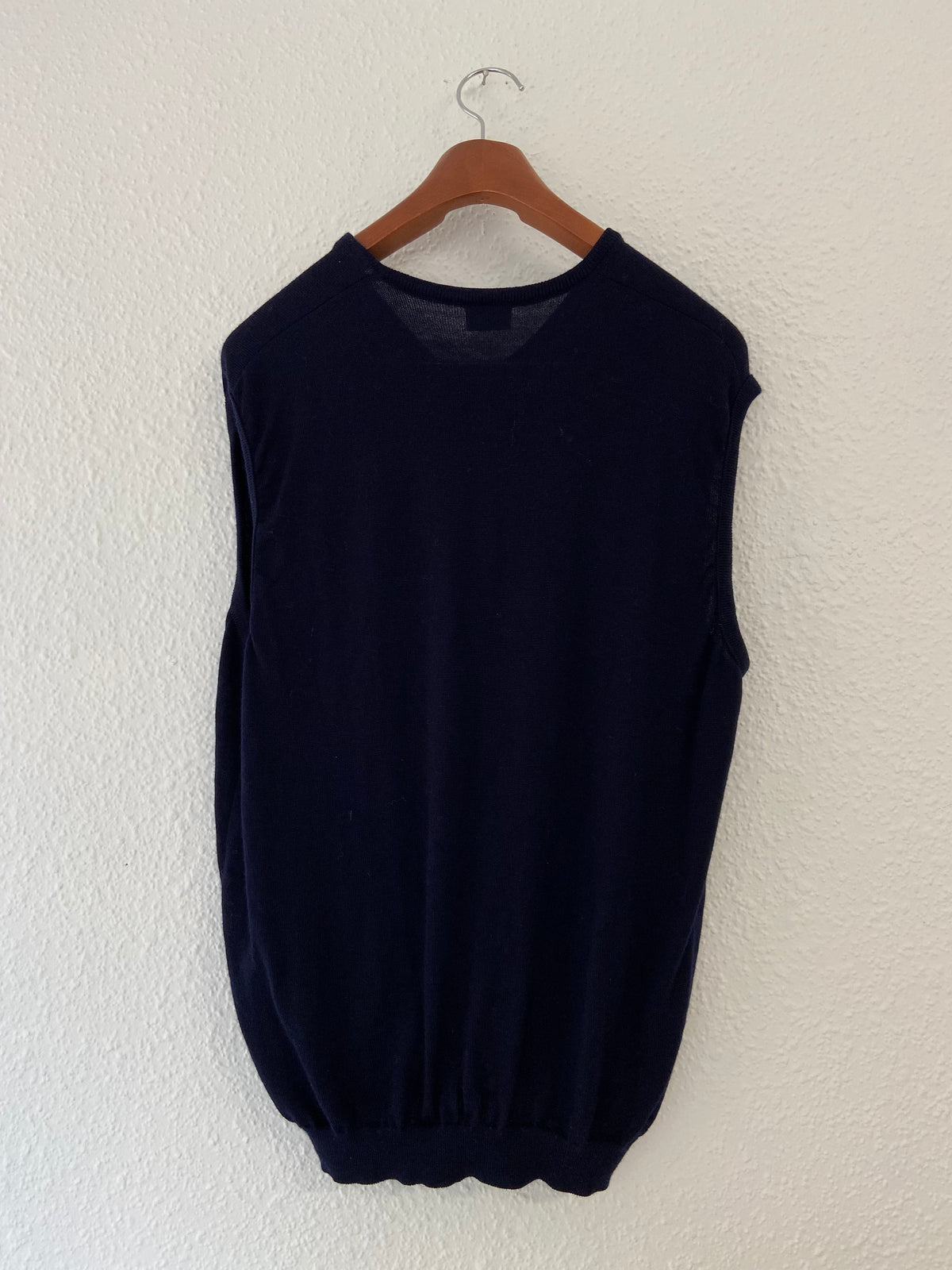 Pull bleu marine sans manches Lacoste taille 3XL