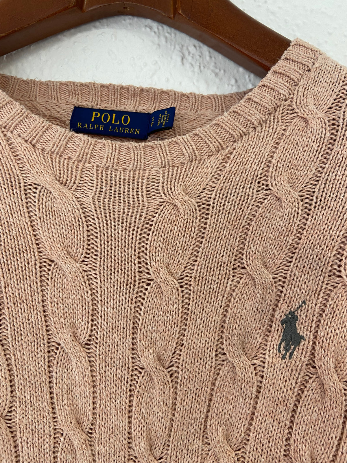Torsadé rose Ralph Lauren taille S
