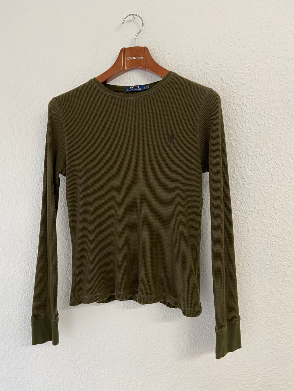 Pull vert kaki nid d'abeille Ralph Lauren taille L