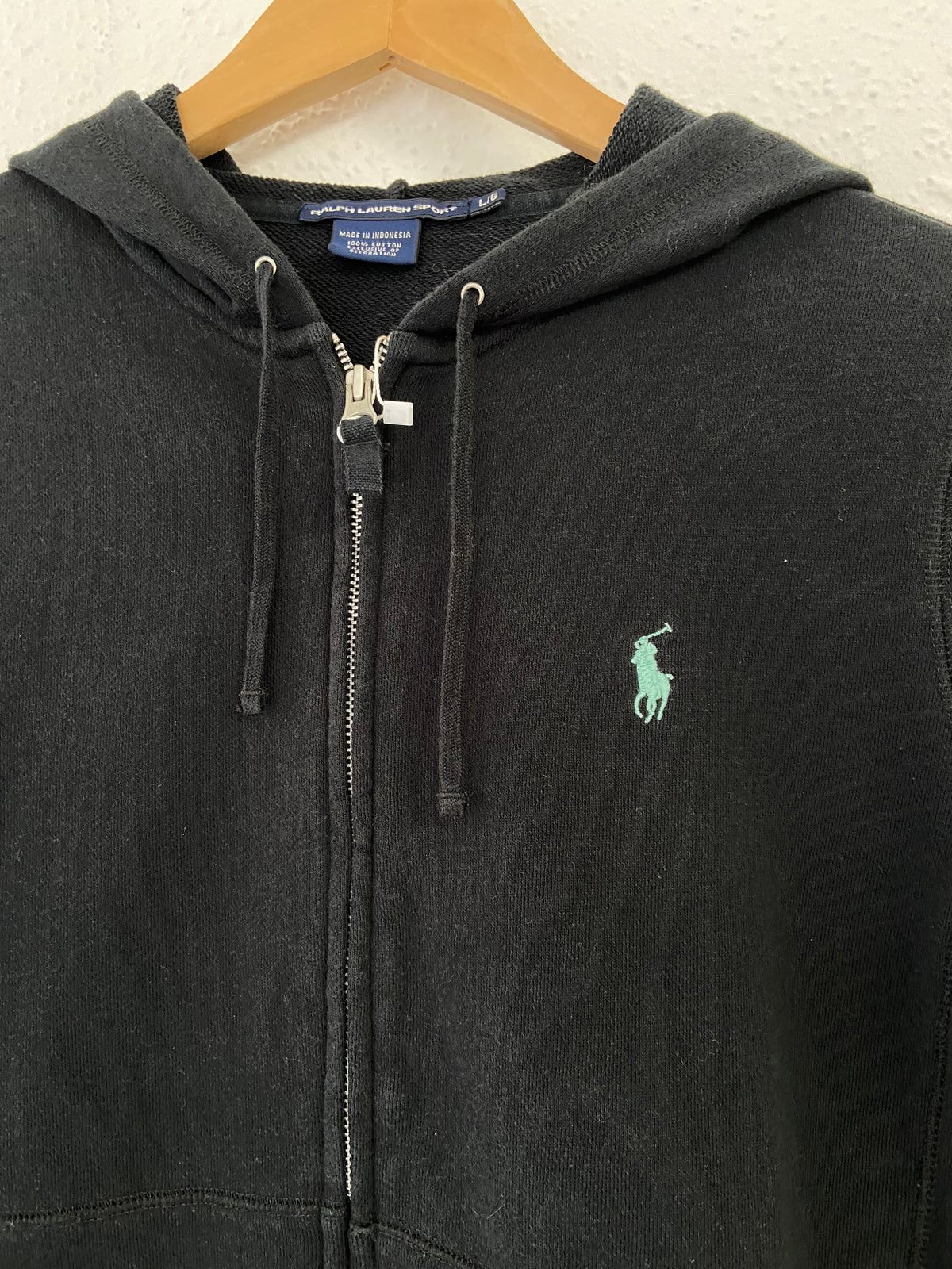 Sweat noir Ralph Lauren taille XS (L enfant)