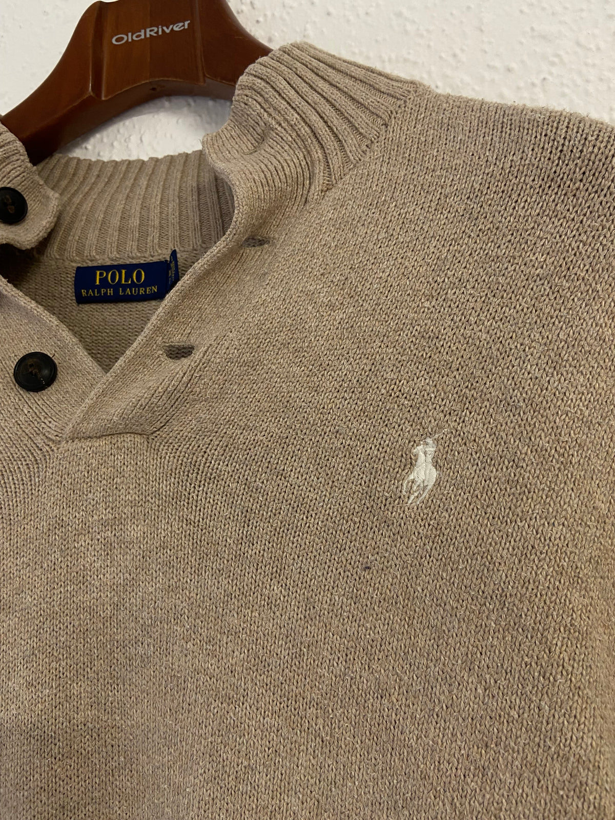 Pull beige épais Ralph Lauren taille XL