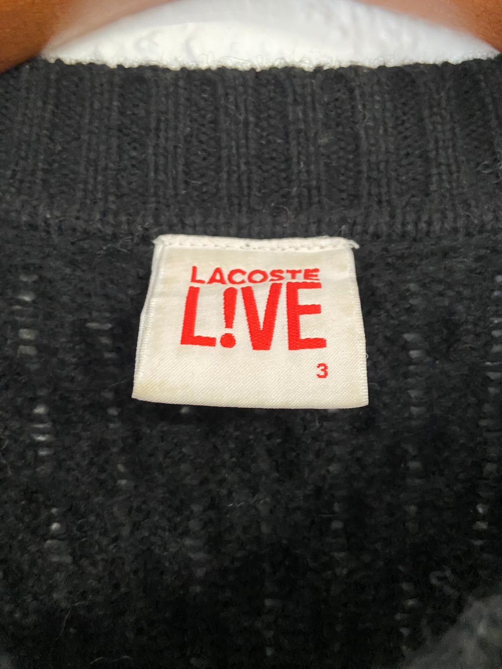 Pull Lacoste Live gris taille S col rond