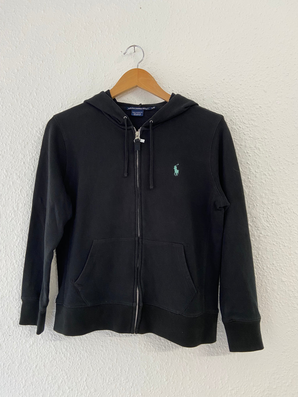 Sweat noir Ralph Lauren taille XS (L enfant)