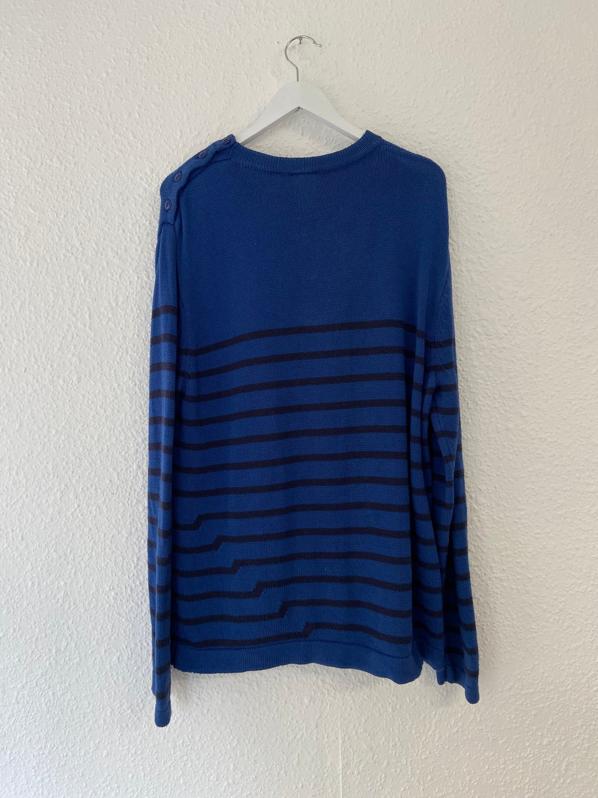 Pull bleu Lacoste Live à rayures taille XL