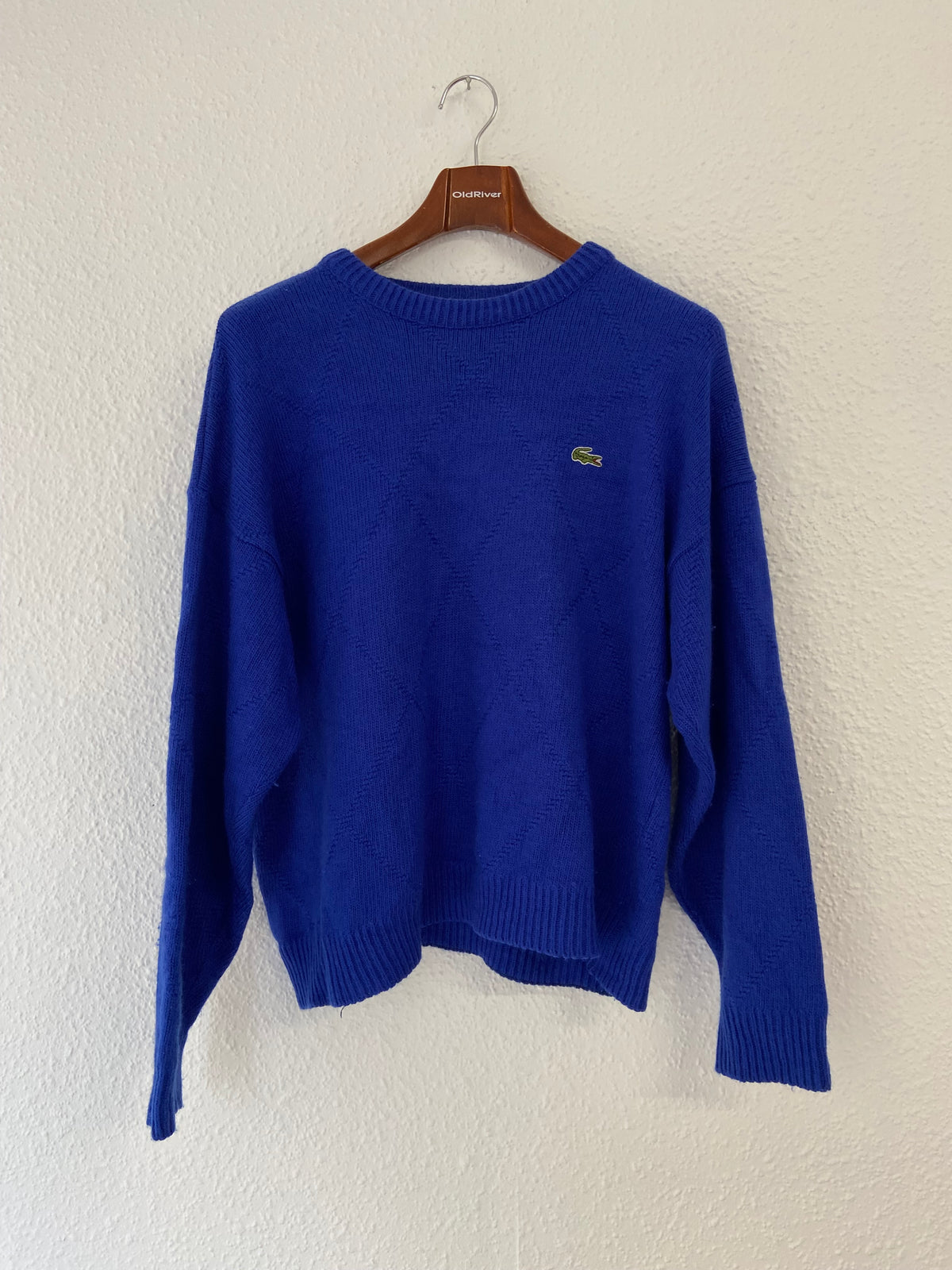 Pull bleu électrique Lacoste taille XXL