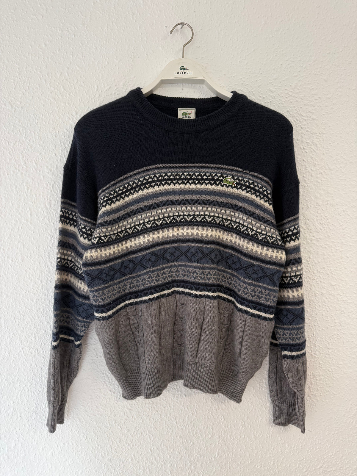 Pull Lacoste vintage bleu taille S