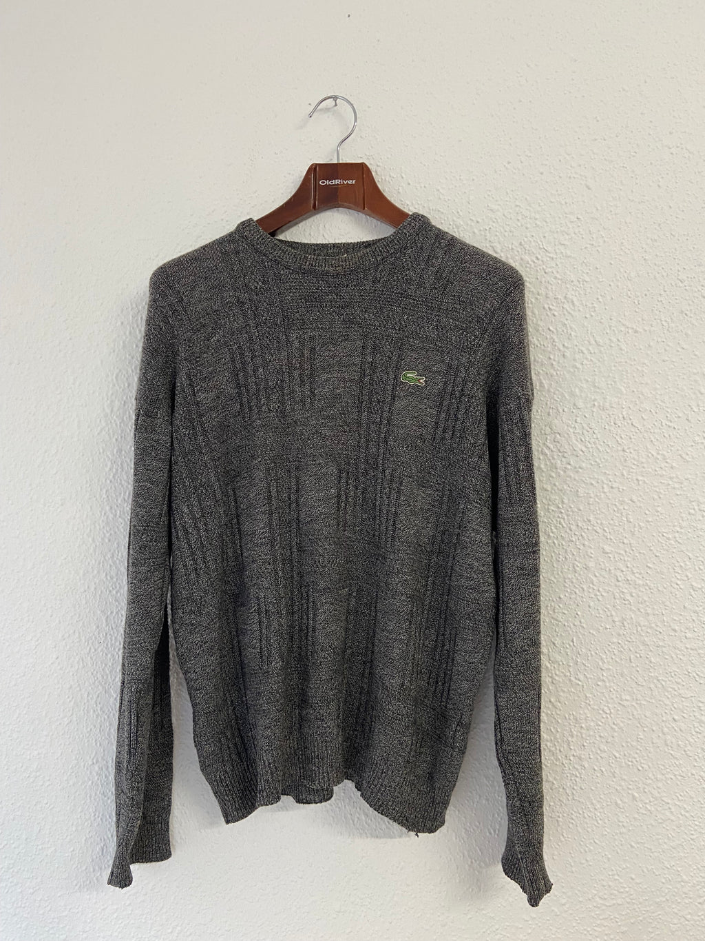 Pull épais Lacoste gris taille L