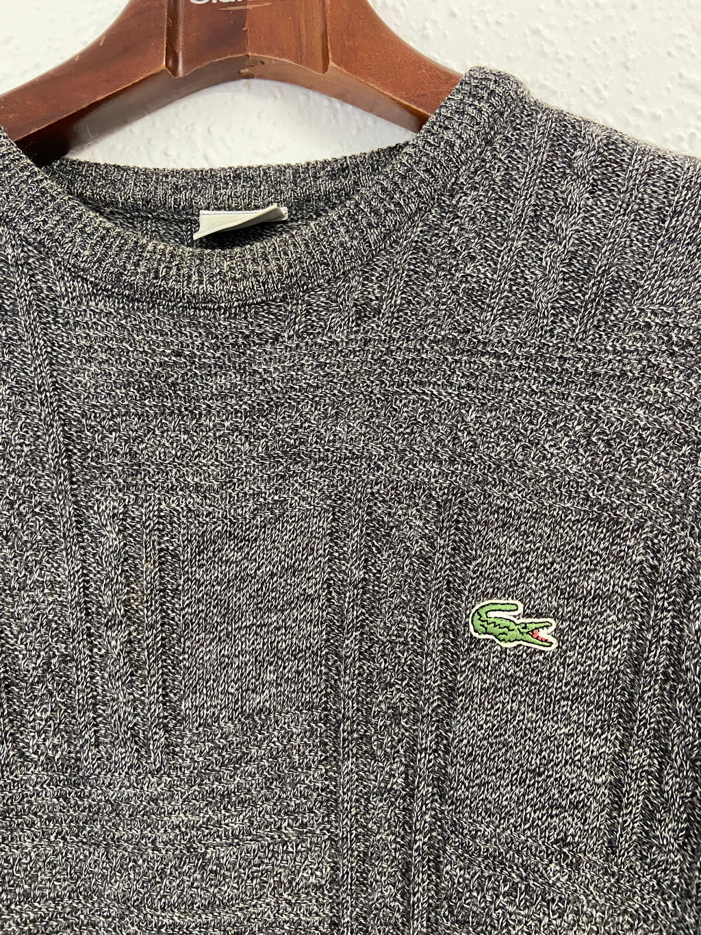 Pull épais Lacoste gris taille L