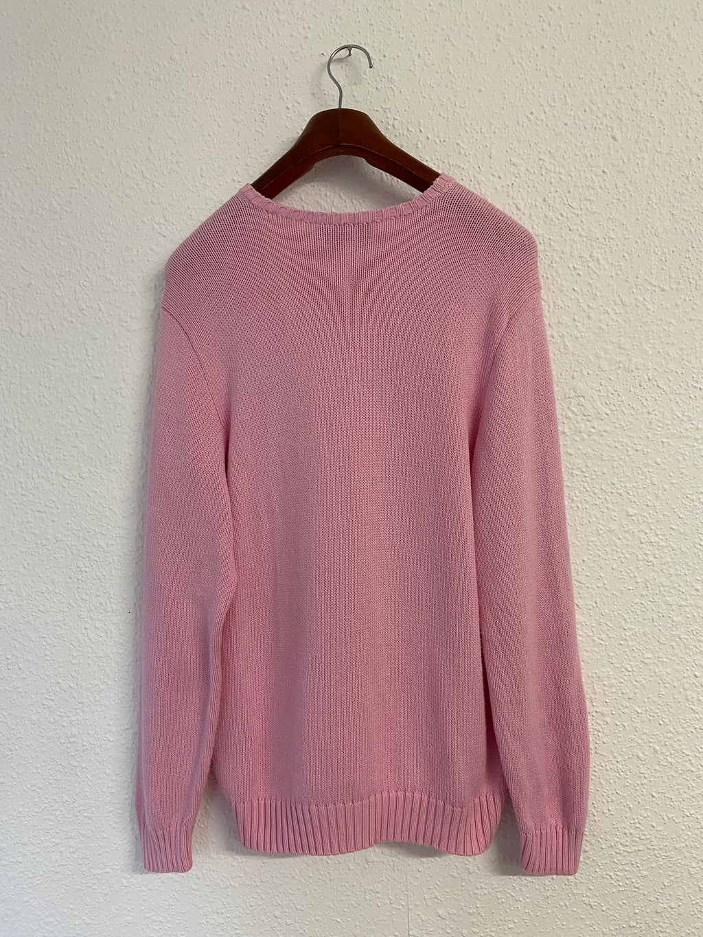 Pull rose Ralph Lauren taille XL grosses mailles