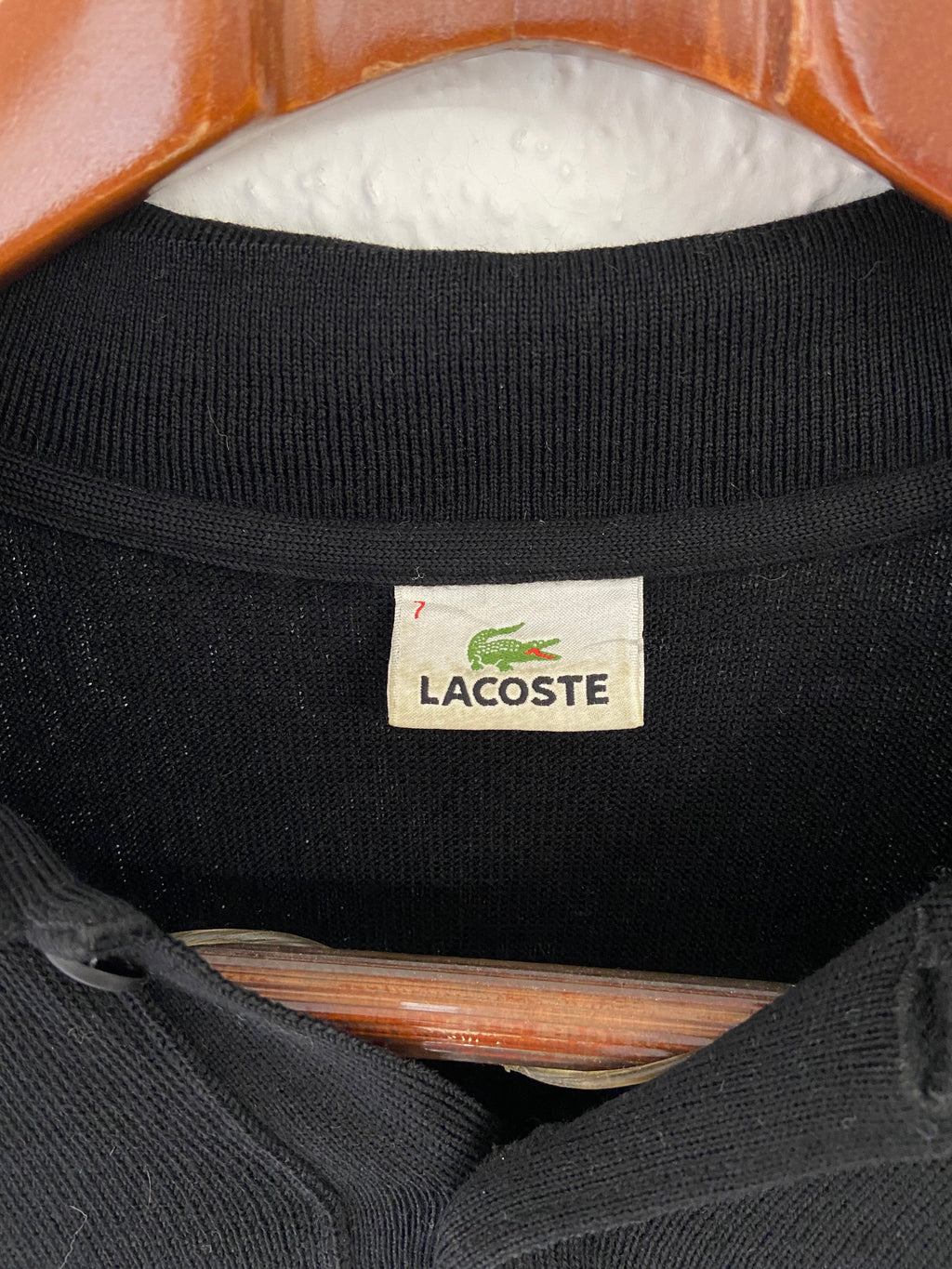 Pull Lacoste type polo noir taille XXL