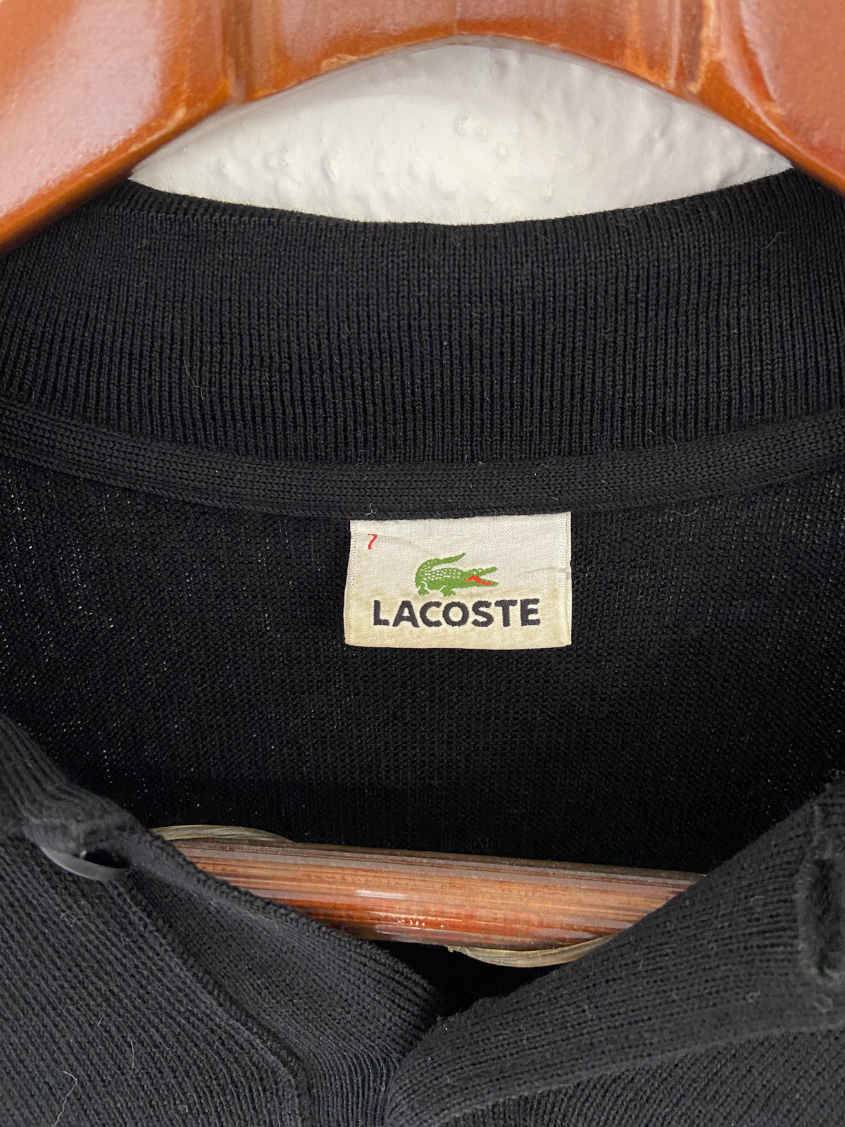 Pull Lacoste type polo noir taille XXL