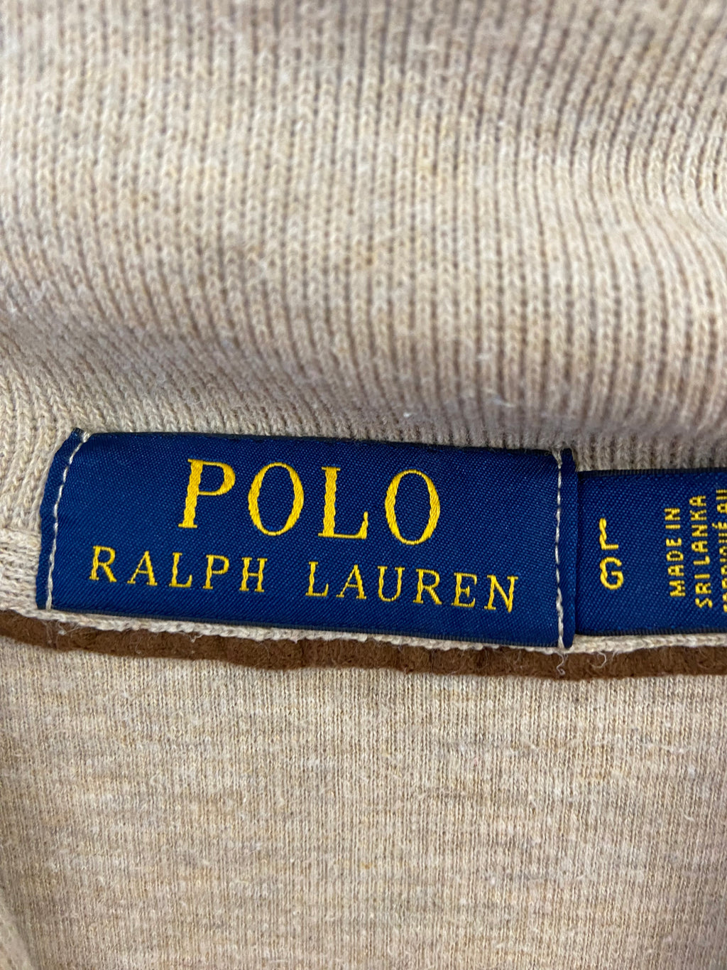 Pull épais beige Ralph Lauren taille L