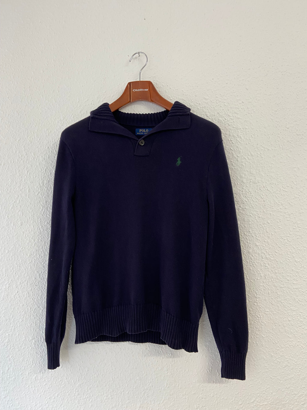 Pull épais bleu marine Ralph Lauren taille M