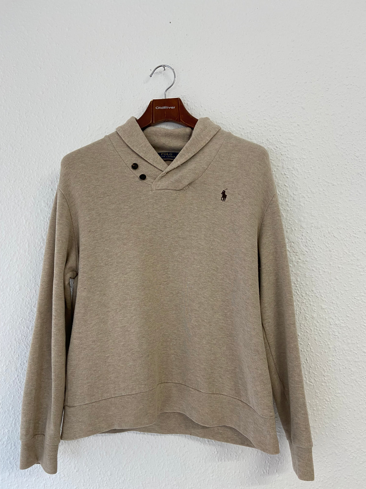 Pull épais beige Ralph Lauren taille L