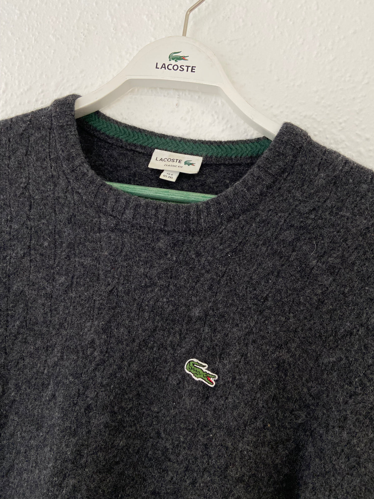 Pull gris foncé Lacoste taille 3XL