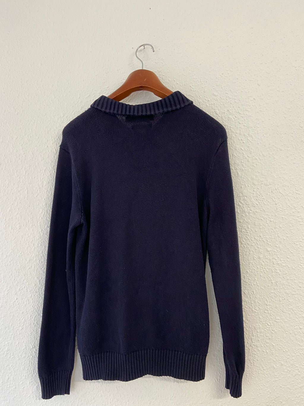 Pull bleu marine 1/4 Zip Ralph Lauren taille S
