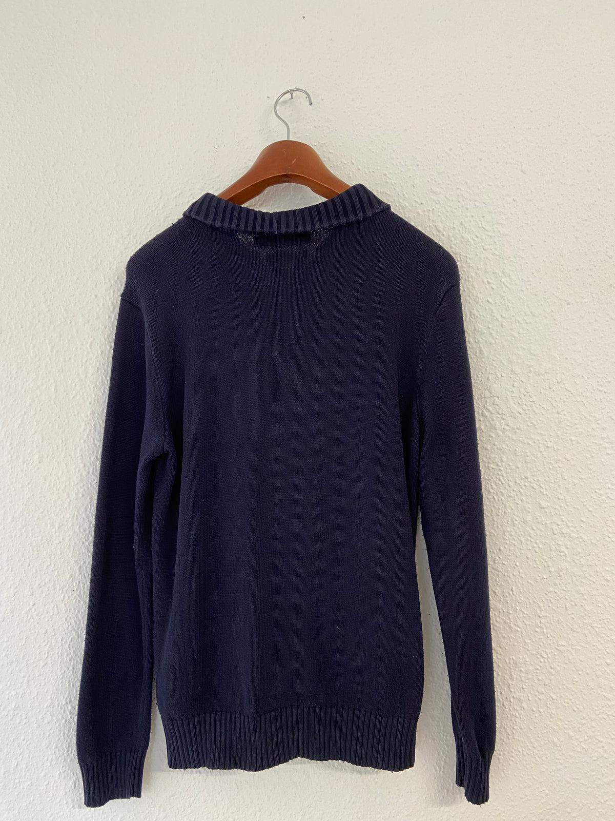 Pull bleu marine 1/4 Zip Ralph Lauren taille S