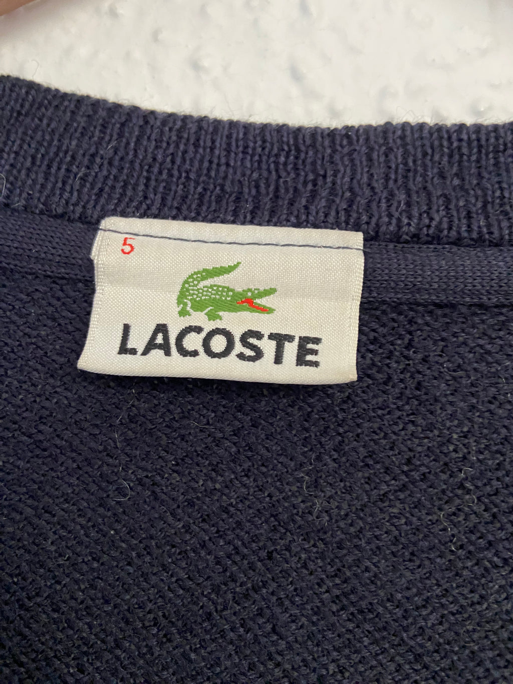 Cardigan bleu marine Lacoste taille L