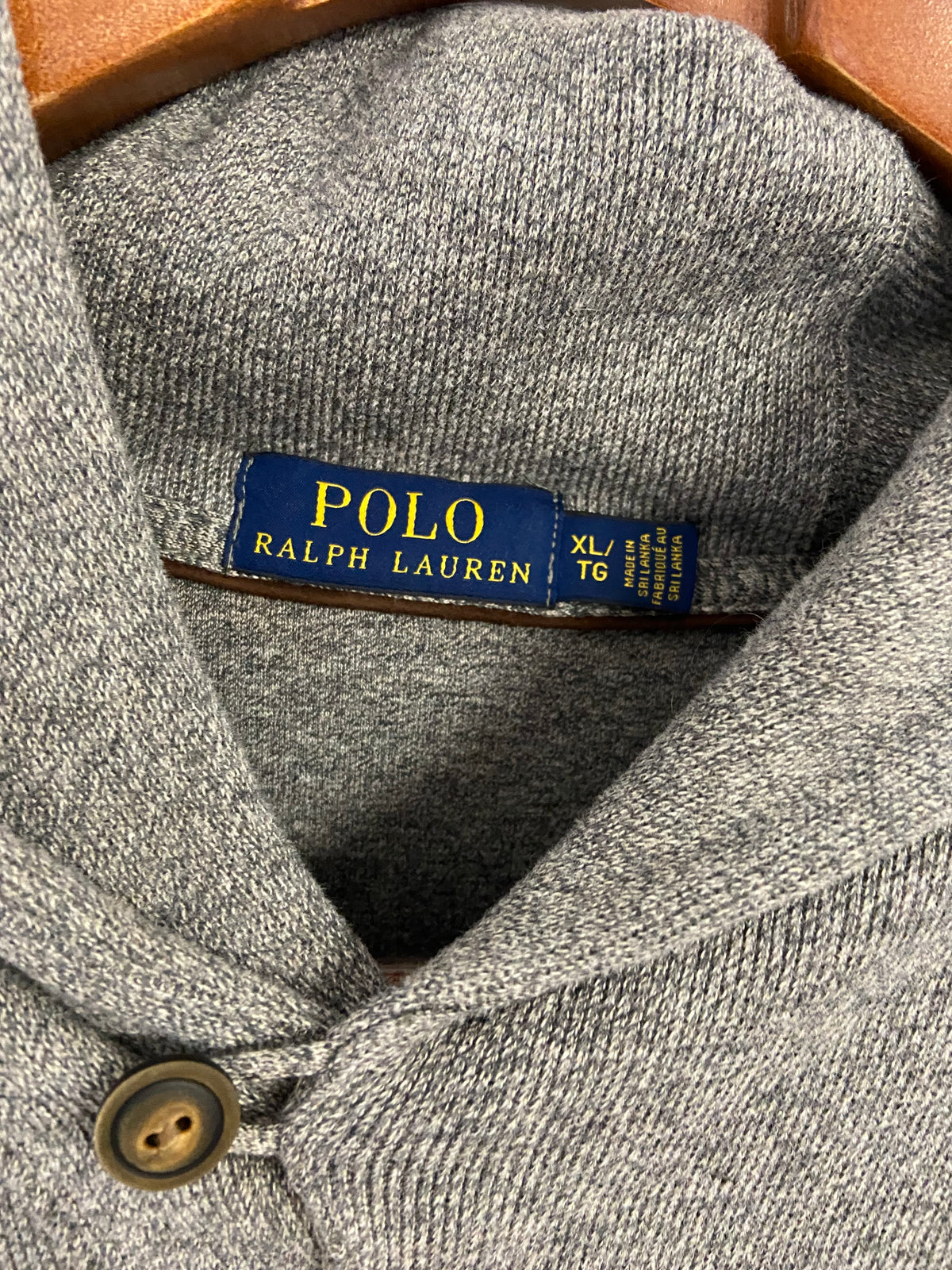 Pull épais gris Ralph Lauren taille XL