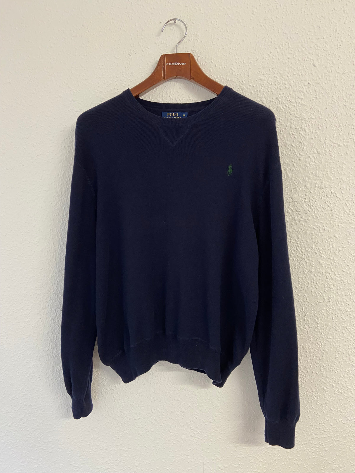 Pull Ralph Lauren épais bleu marine taille XL