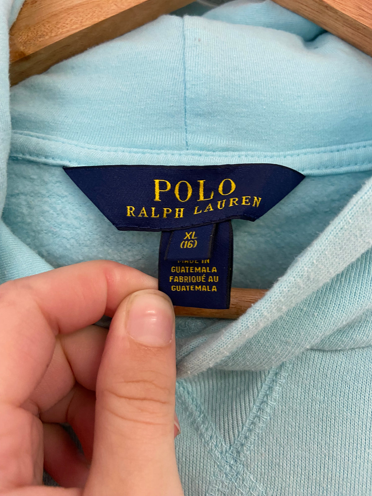 Sweat bleu ciel Ralph Lauren taille S