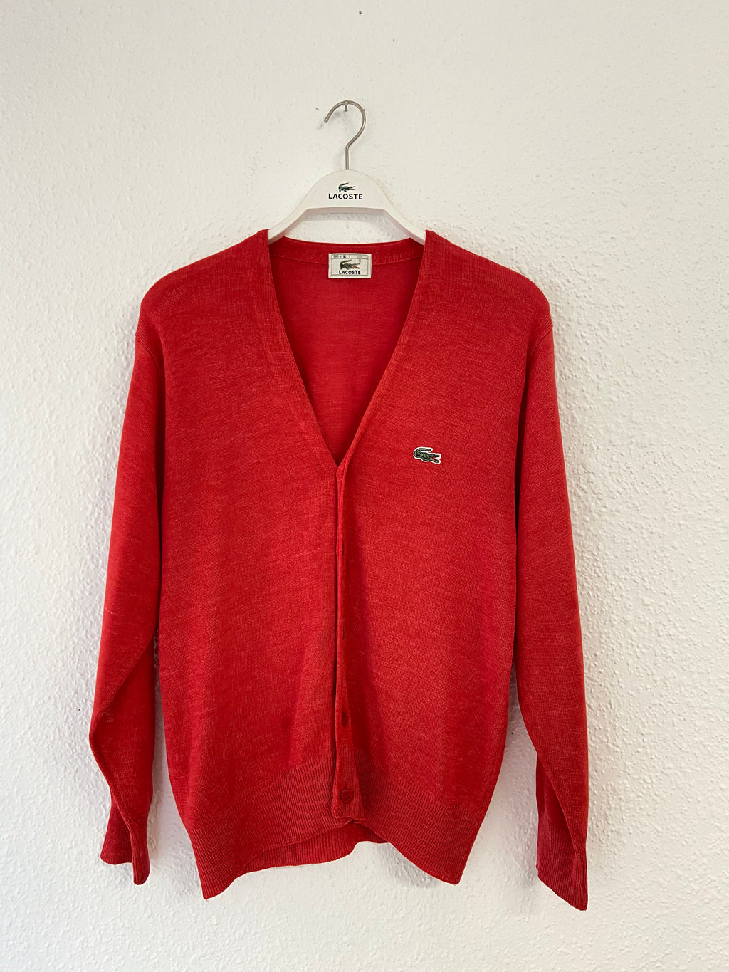 Cardigan rouge Lacoste taille L