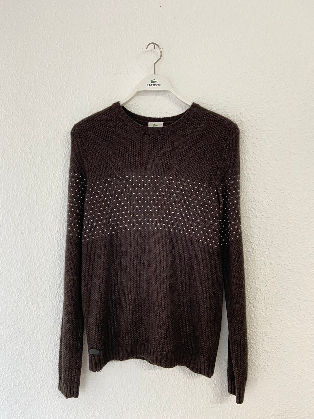 Pull Lacoste marron taille S