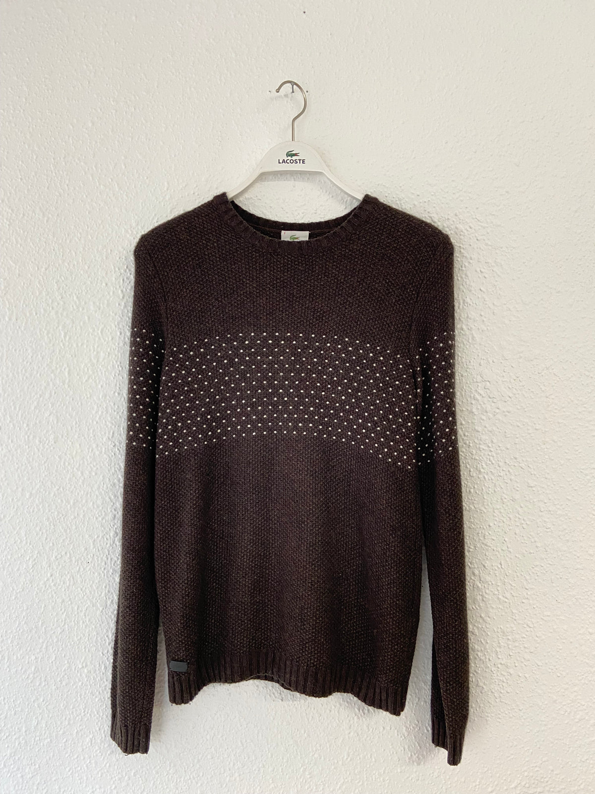Pull Lacoste marron taille S
