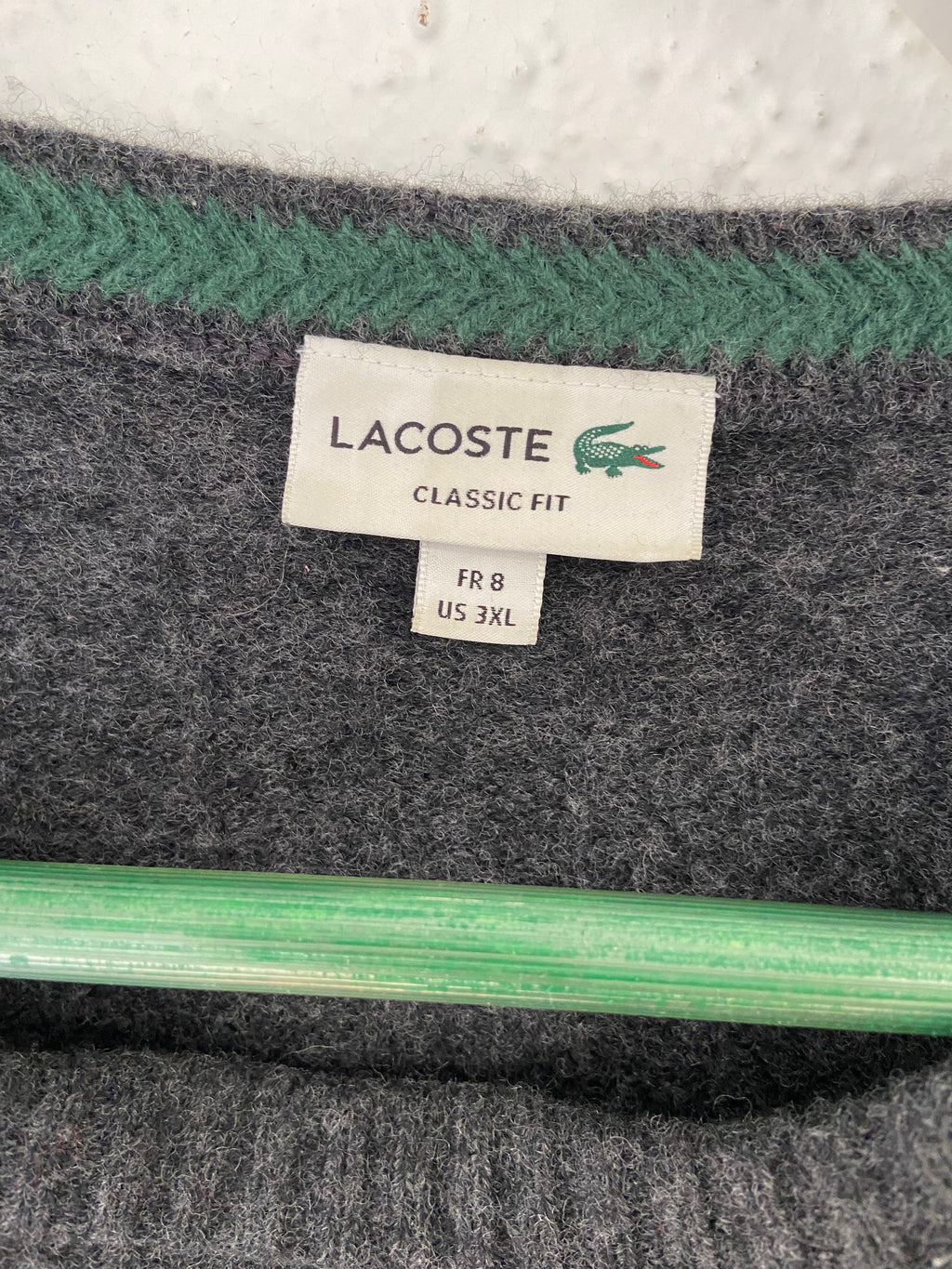 Pull gris foncé Lacoste taille 3XL