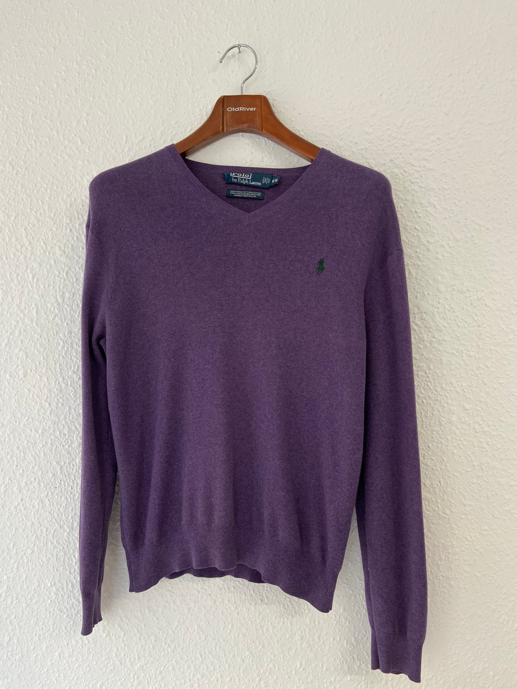Pull violet Ralph Lauren taille M