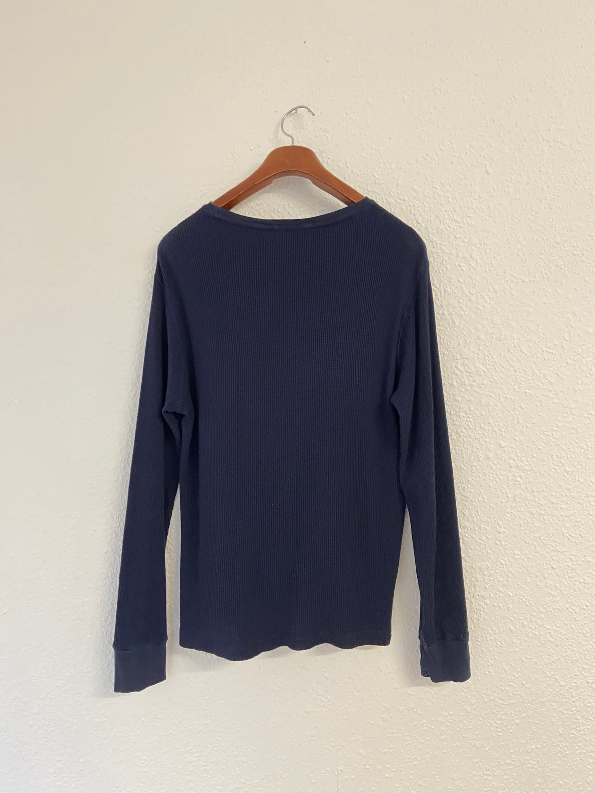 Pull nid d'abeille bleu marine Ralph Lauren taille XL