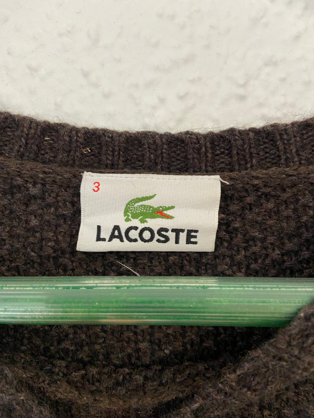 Pull Lacoste marron taille S