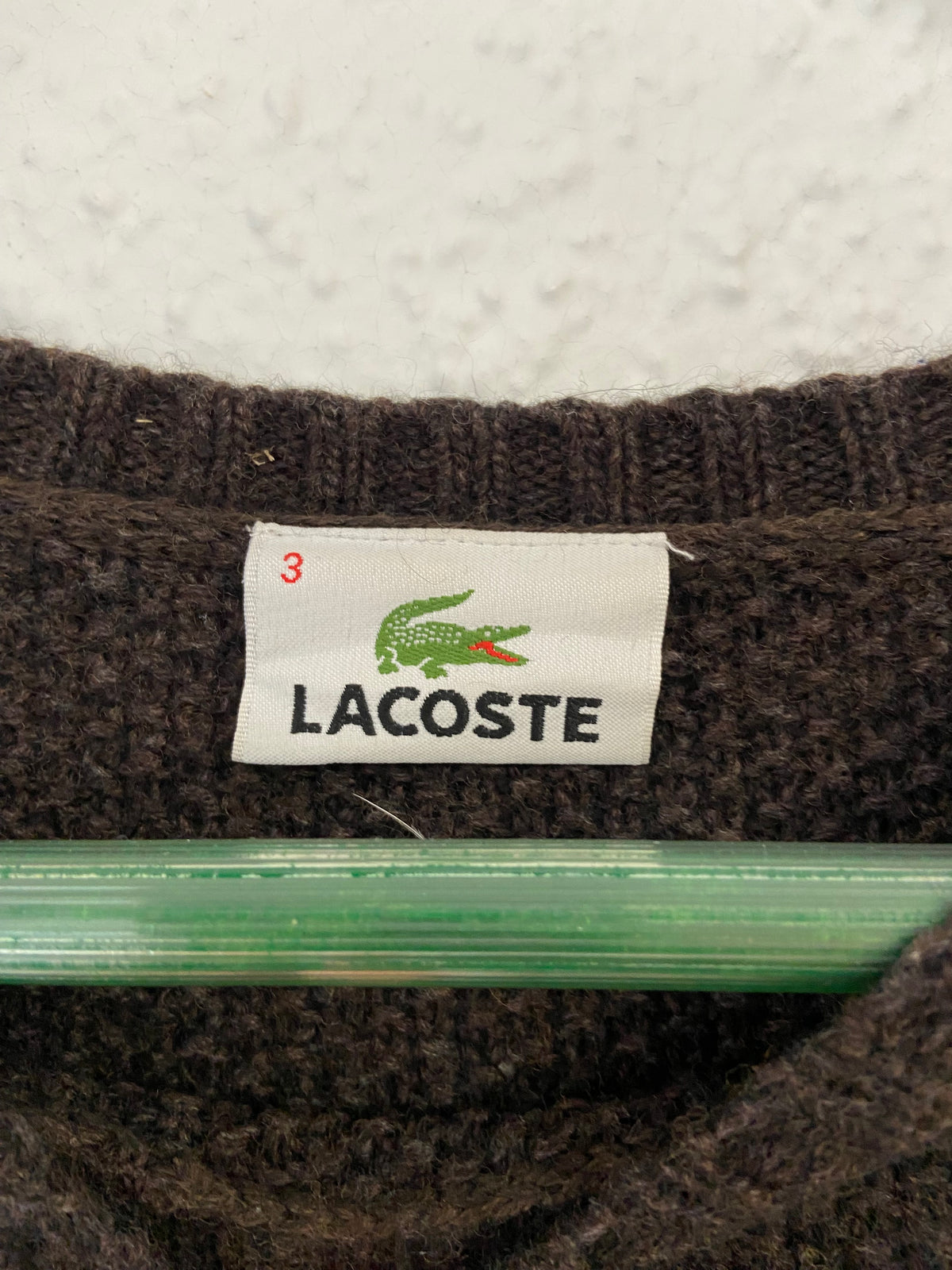 Pull Lacoste marron taille S