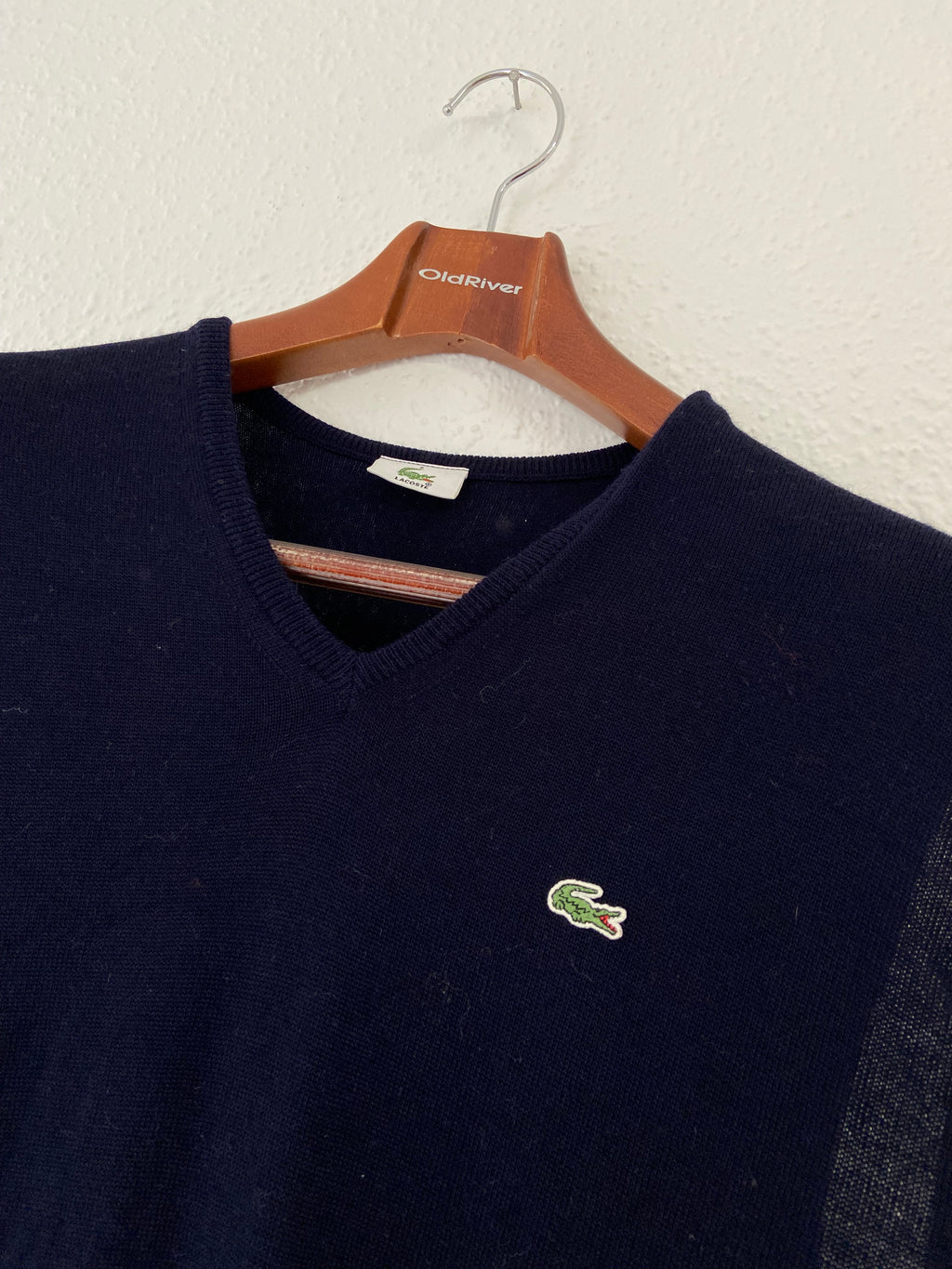 Pull bleu marine sans manches Lacoste taille 3XL