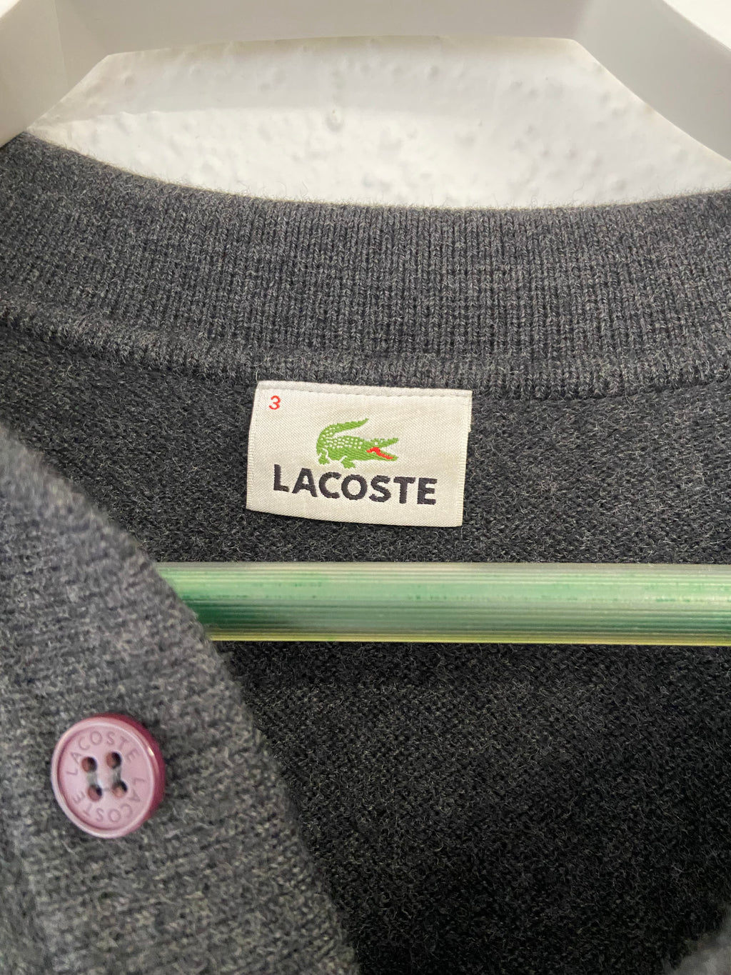 Pull gris Lacoste taille S