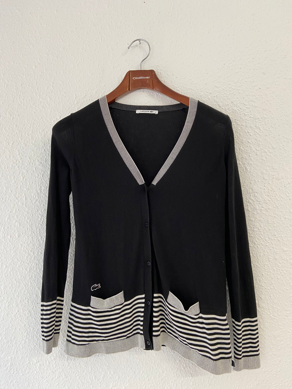 Gilet noir et gris Lacoste taille S