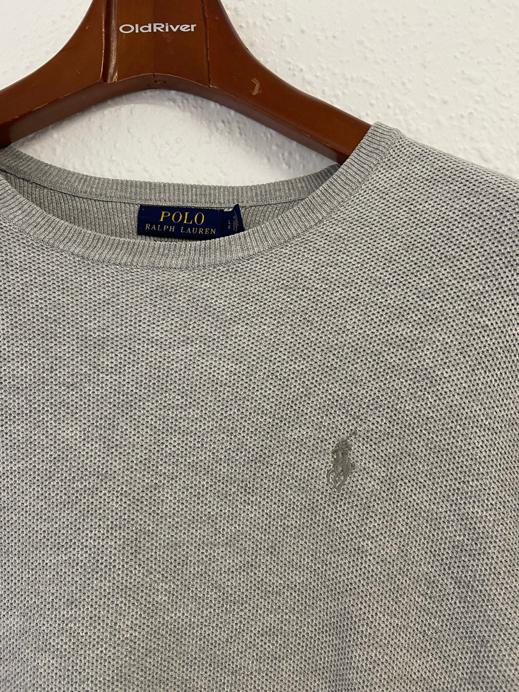 Pull gris Ralph Lauren nid d'abeille taille L