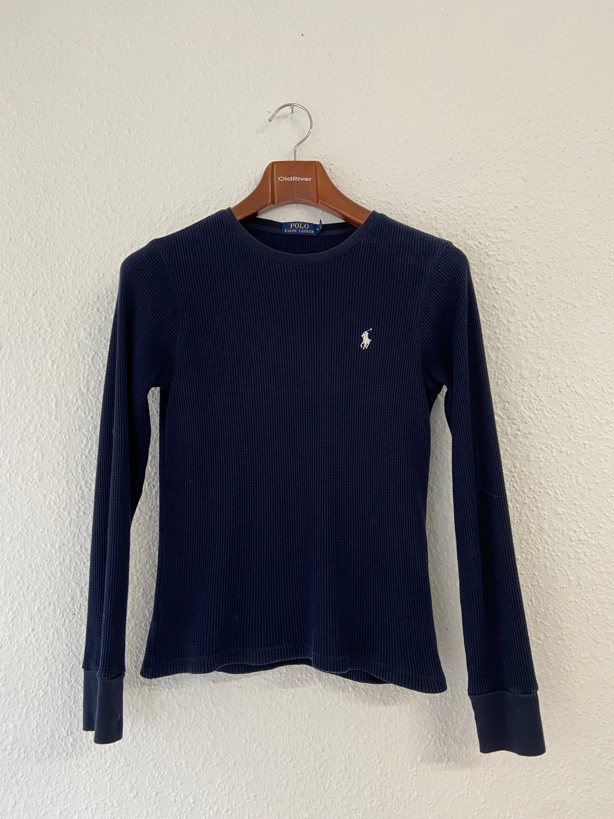 Pull Nid d'abeille bleu marine Ralph Lauren taille M