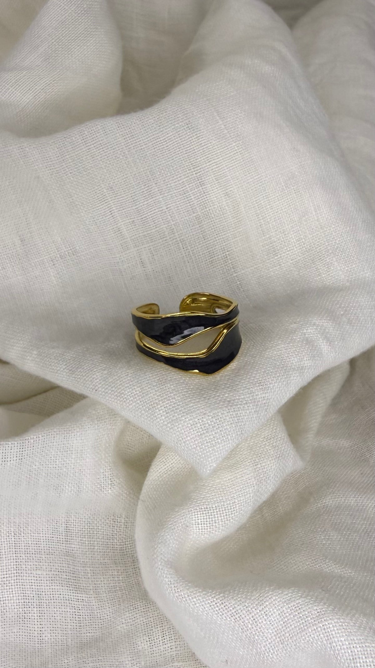 Bague double noire