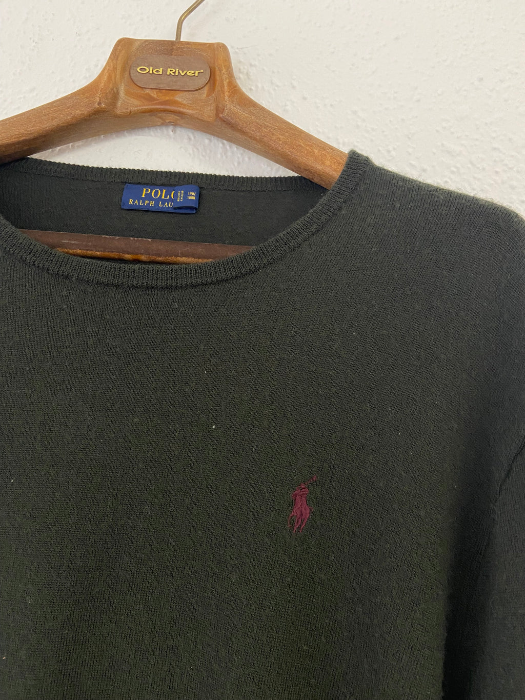 Pull Ralph Lauren vert foncé taille XXL