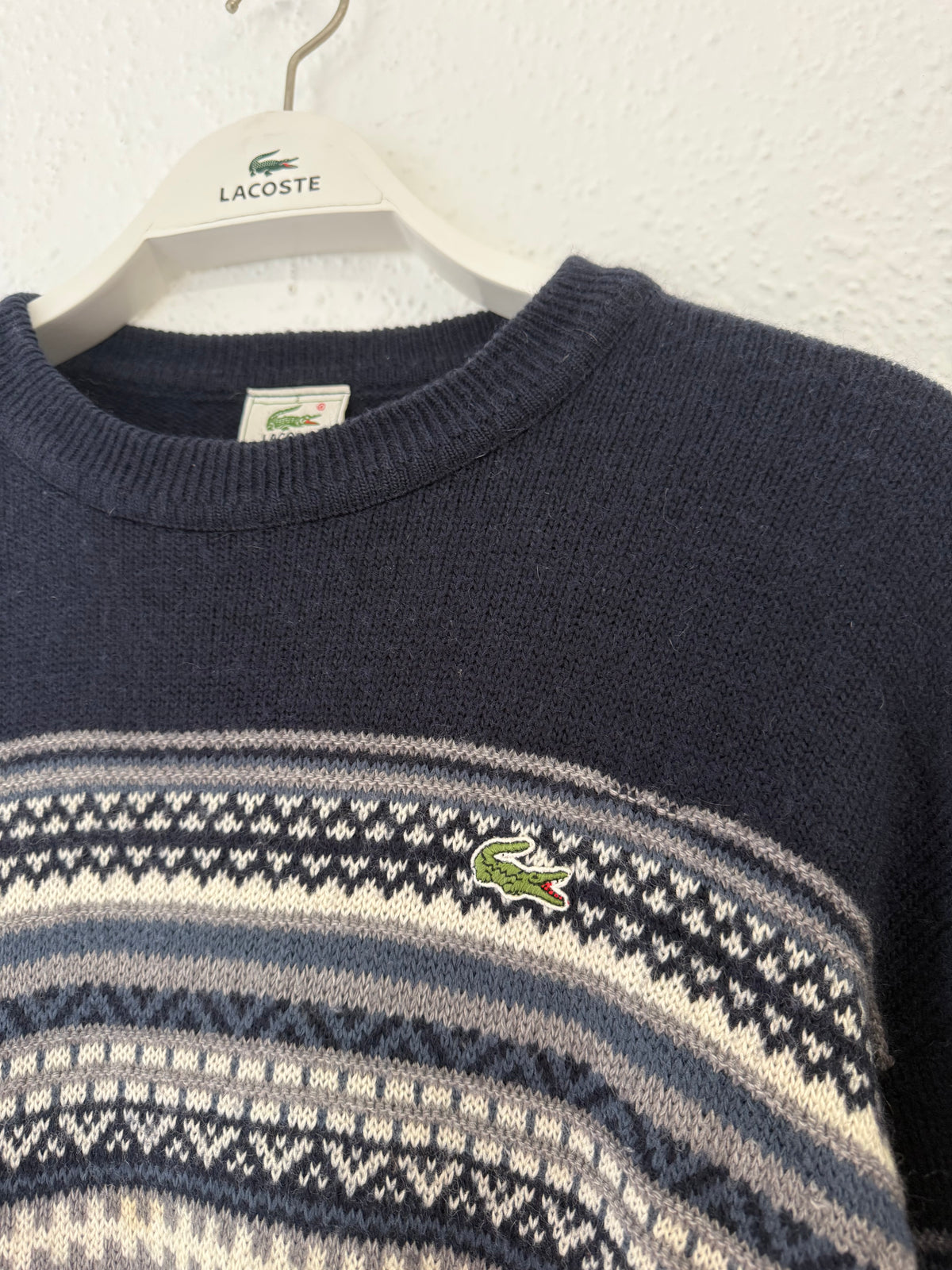 Pull Lacoste vintage bleu taille S