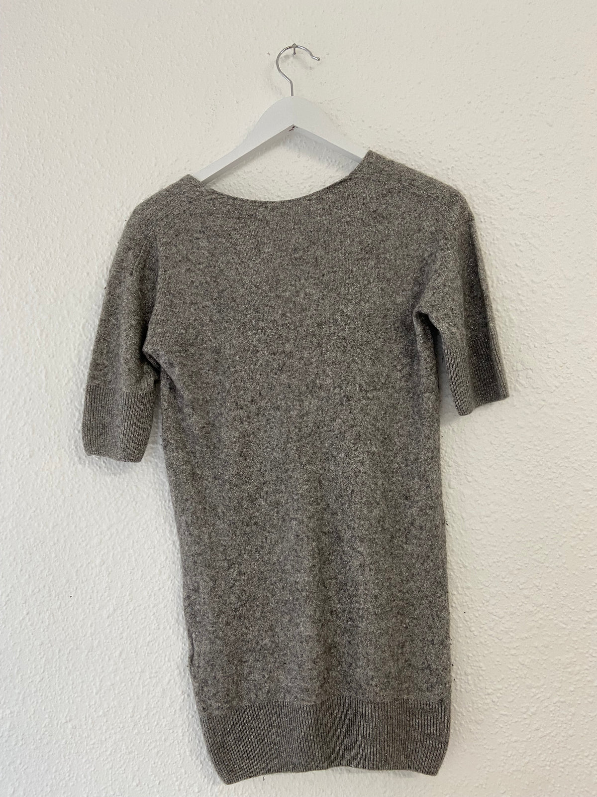 Pull manches courtes gris Lacoste taille S