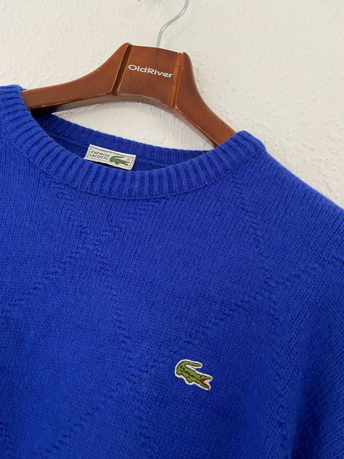 Pull bleu électrique Lacoste taille XXL