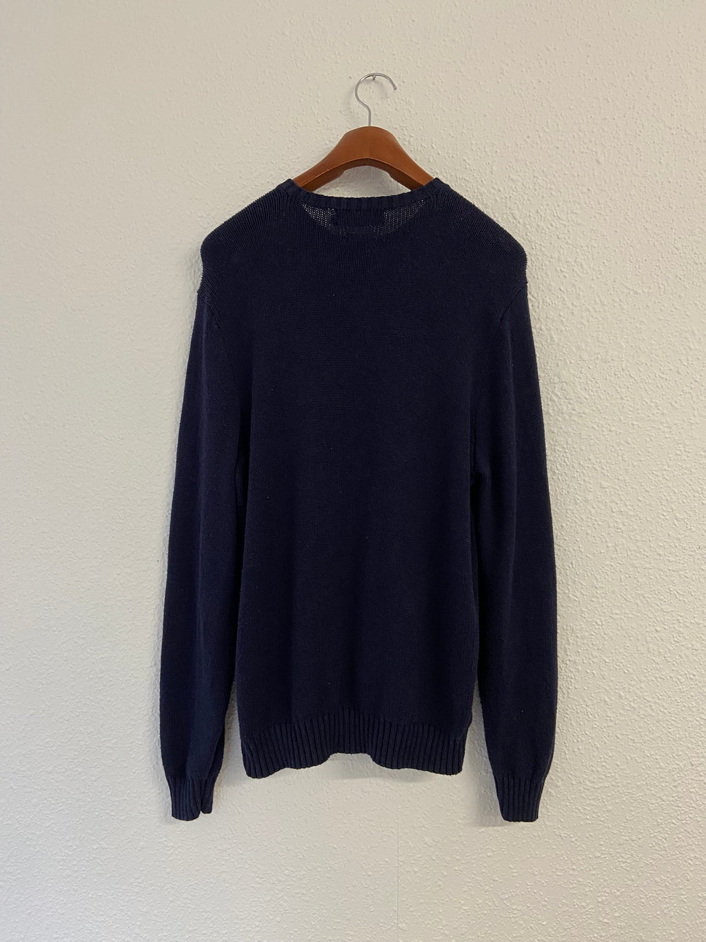 Pull Ralph Lauren bleu marine col rond taille XL